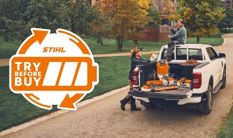 Stihl Akku Ger&auml;te kostenlos testen-